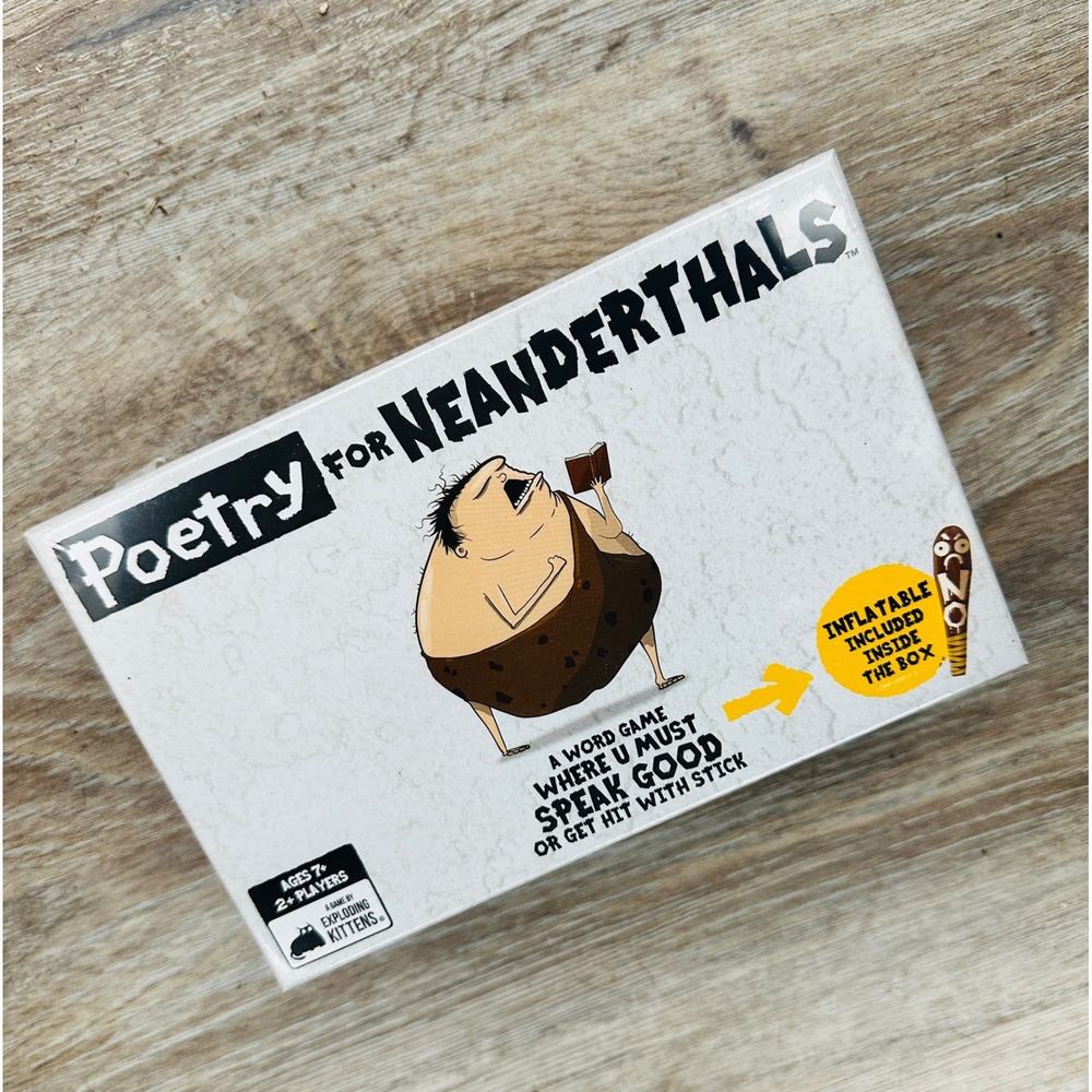 Poetry for Neanderthals Card Game Exploding Kittens Word Party Game New Sealed